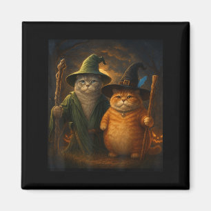 Funny Cat Halloween Cat Meme Wizard Cat Weird Cute Magnet