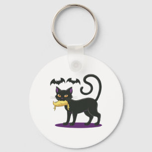 Funny Cat Halloween Voting Election 2024 Usa Key Ring