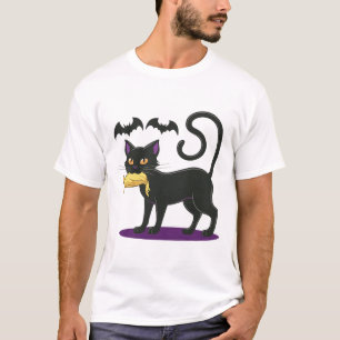 Funny Cat Halloween Voting Election 2024 Usa T-Shirt