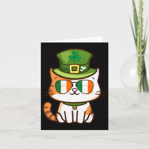 Funny Cat Happy St Patricks Day Card
