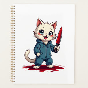 Funny Cat Horror Movies Cute Halloween For Cat Kit Planner