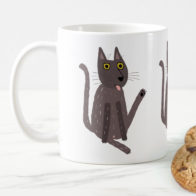 Funny Cat Humour Coffee Mug (Creator Uploaded)