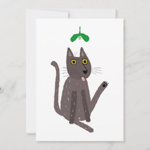 Funny Cat Humour Holiday Card