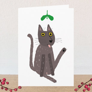 Funny Cat Humour Holiday Card