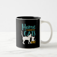Funny Cat Humour Home Is Where The Cats Are