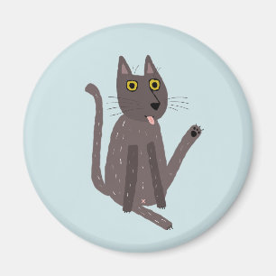 Funny Cat Humour Magnet