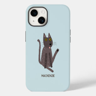 Funny Cat Humour Personalised iPhone 14 Case
