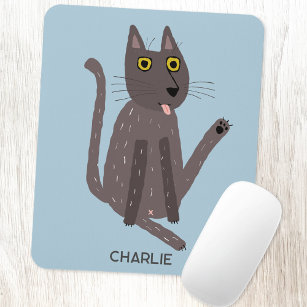 Funny Cat Humour Personalised Mouse Pad