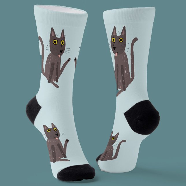 Funny Cat Humour Socks (Creator Uploaded)