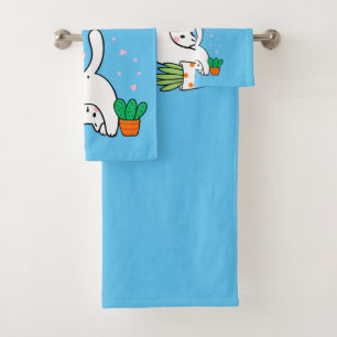 Funny Cat I Love You Dad A Hole Lot Bath Towel Set