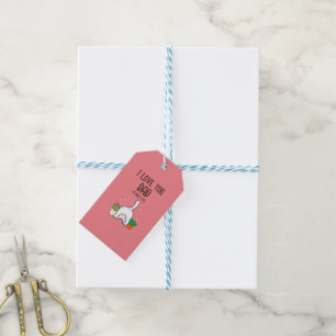 Funny Cat I Love You Dad A Hole Lot Gift Tags
