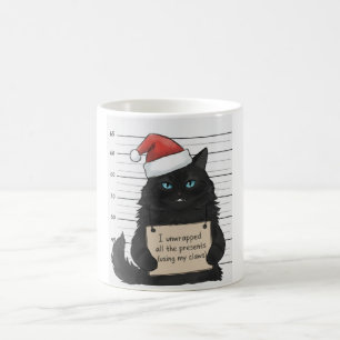 Funny Cat I unwrapped all the presents Coffee Mug