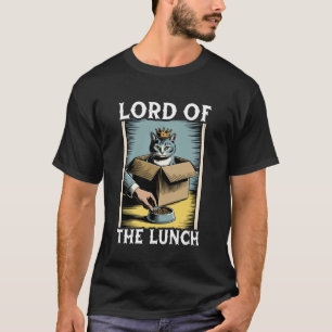 Funny Cat In Box Lord Of The Lunch Cat Lover Cat 2 T-Shirt