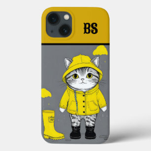 Funny Cat in Rain Boots – cat Humour iPhone 13 Case