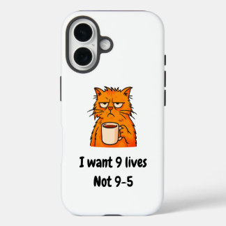Funny Cat iPhone 16 Case