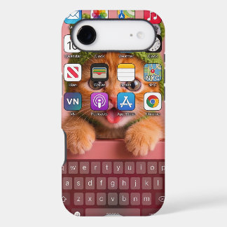 Funny Cat iPhone Keyboard Home Screen