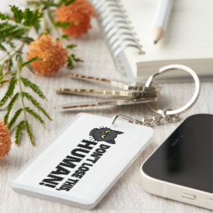 Funny Cat Keychain – Don't Lose This Human