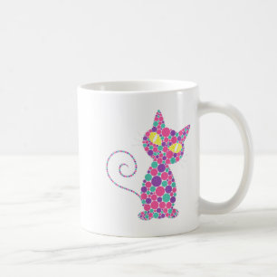 Funny Cat Kitten Lovers Polka Dot Happy Dot Day Gi Coffee Mug