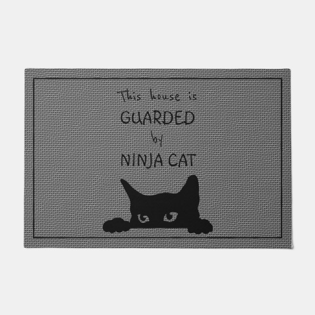 Funny Cat Large Doormat  (Front)