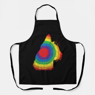 Funny Cat LGBT Flag Subtle Queer Trans Gay Pride Apron