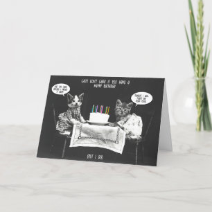 Funny Cat Lover Birthday Card