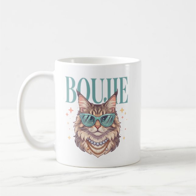 Funny Cat Lover Coffee Mug  (Left)