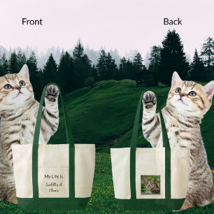Funny Cat Lover Cuddles And Claws Tote Bag