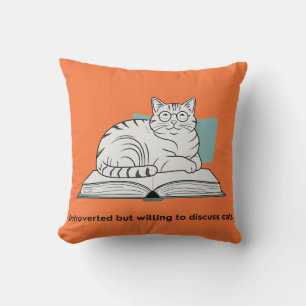 Funny Cat Lover Gift Cushion