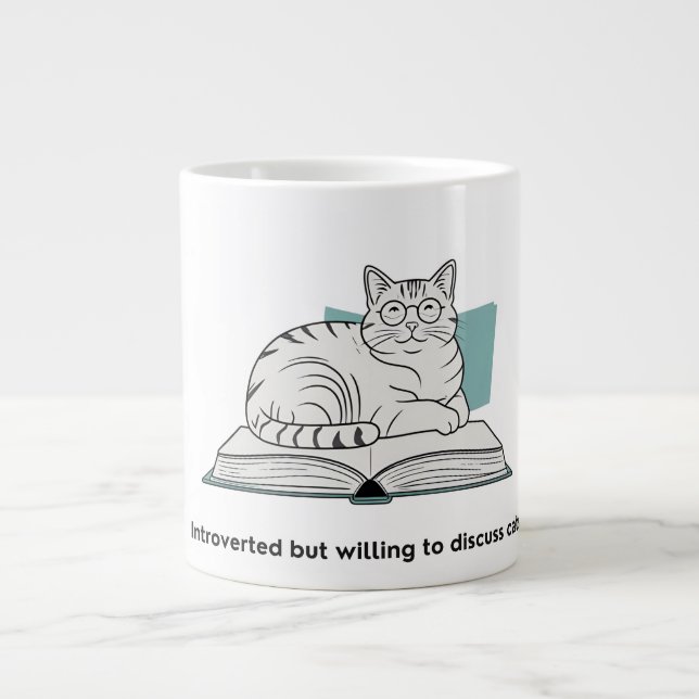 Funny Cat Lover Gift   Large Coffee Mug (Front)