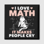 Funny Cat Lover Mathematics Humour Maths Nerd Magnet<br><div class="desc">Cat Math and School Teacher Jokes. Funny Cat Lover Mathematics Humour Maths Nerd.</div>