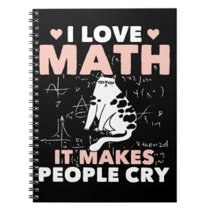 Funny Cat Lover Mathematics Humour Maths Nerd Notebook