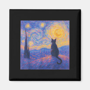 Funny Cat Lover Women Graphic For Men Art Magnet