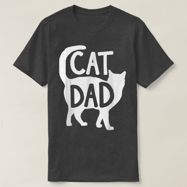 Funny Cat Lovers Cat Dad Kitten Father's Day Tee F (Design Front)