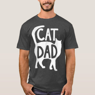 Funny Cat Lovers Cat Dad Kitten Father's Day Tee F