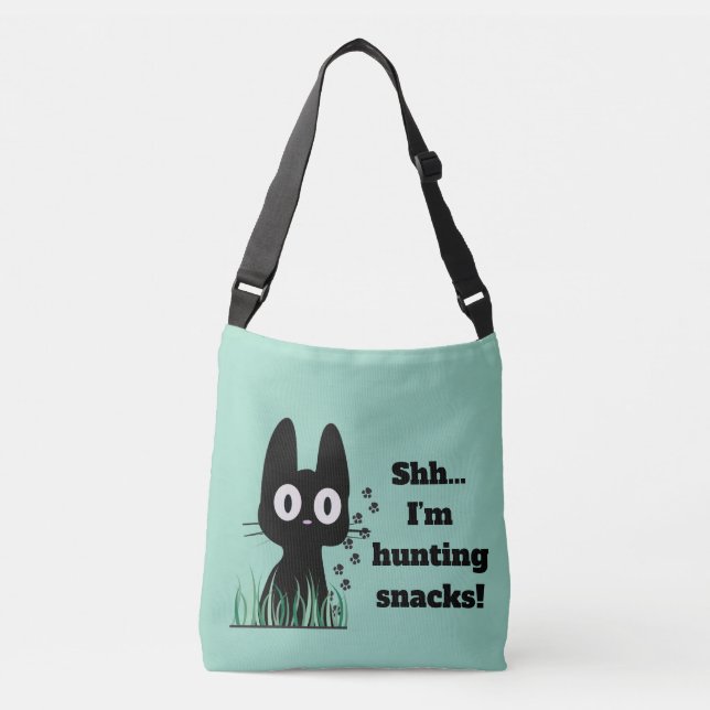 Funny Cat Lovers Crossbody Bag (Front)