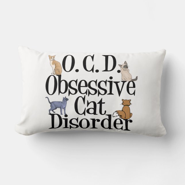 Funny Cat Lumbar Cushion (Front)