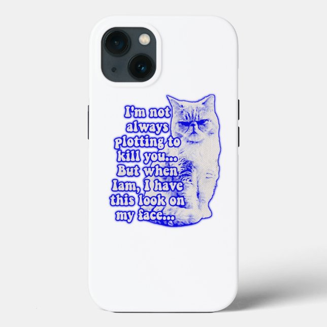 Funny cat meme for cat owners and kitty lovers Case-Mate iPhone case (Back)