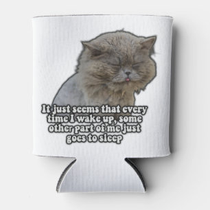 Funny cat meme for kitty lovers and cat owners can cooler