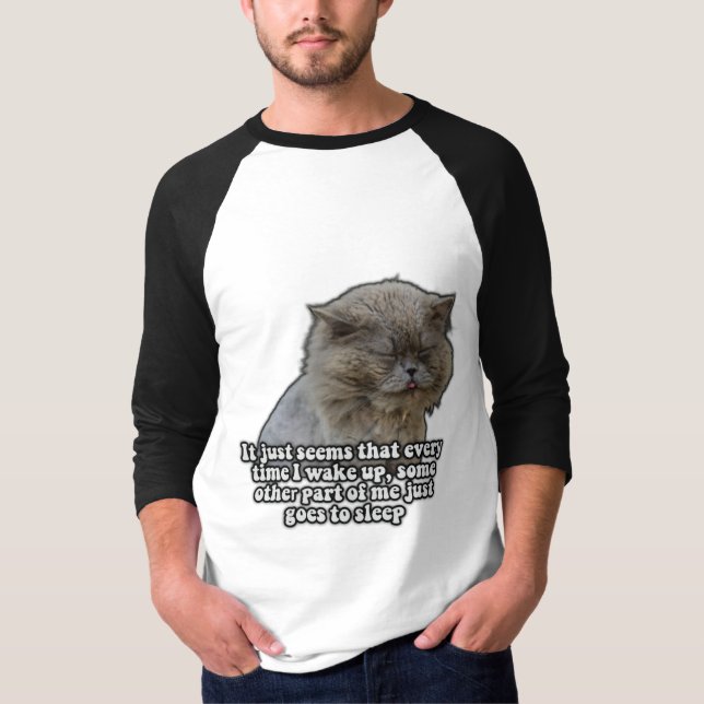 Funny cat meme for kitty lovers and cat owners T-Shirt (Front)