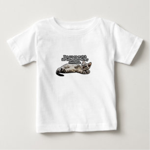 Funny cat meme for kitty owners and cat owners baby T-Shirt