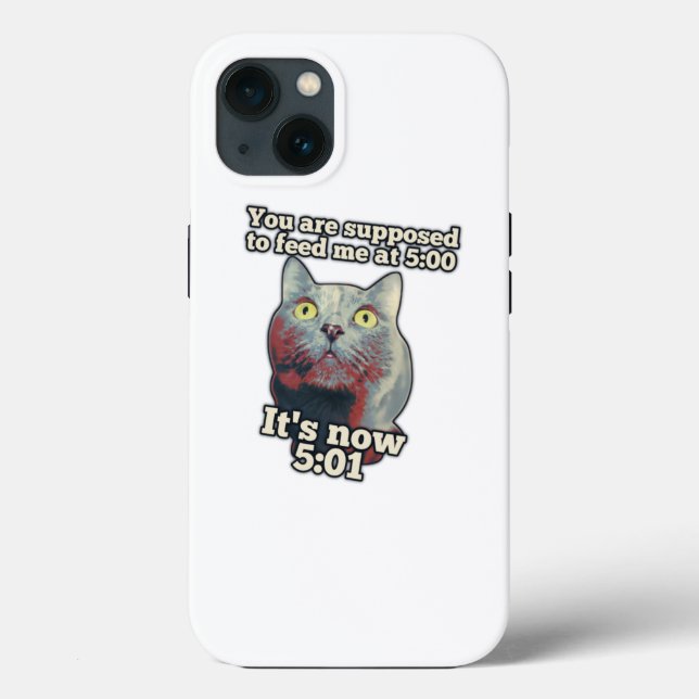 Funny cat meme for kitty persons and cat lovers Case-Mate iPhone case (Back)