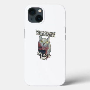 Funny cat meme for kitty persons and cat lovers iPhone 13 case