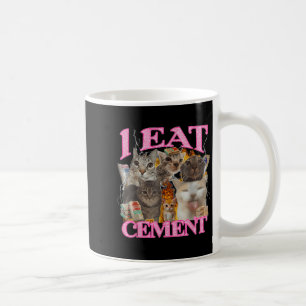 Funny Cat Meme I Eat Cement Japanese Quote Animal  Coffee Mug