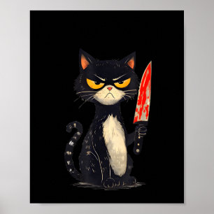 Funny Cat Meme I Require Snacks Design Men Women Poster