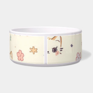 Funny Cat Meow Cartoon Pattern