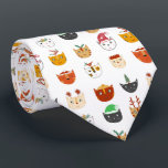 Funny Cat Meowy Christmas Tie<br><div class="desc">A bunch of cute and fun cats in winter holiday hats and accessories to make you smile. Original art by Nic Squirrell.</div>