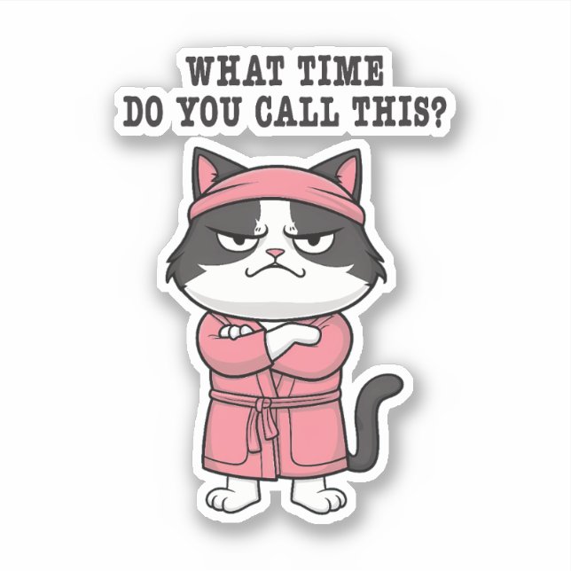 Funny Cat Missed Curfew  (Front)