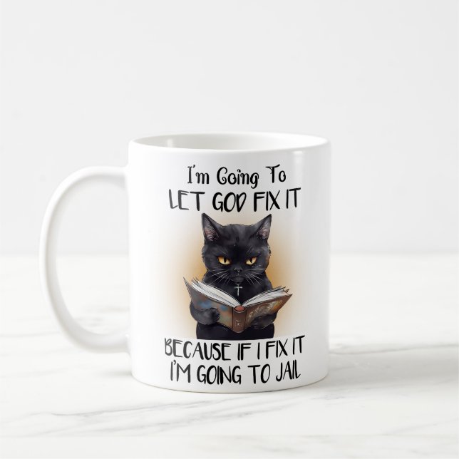 Funny Cat Mug (Left)
