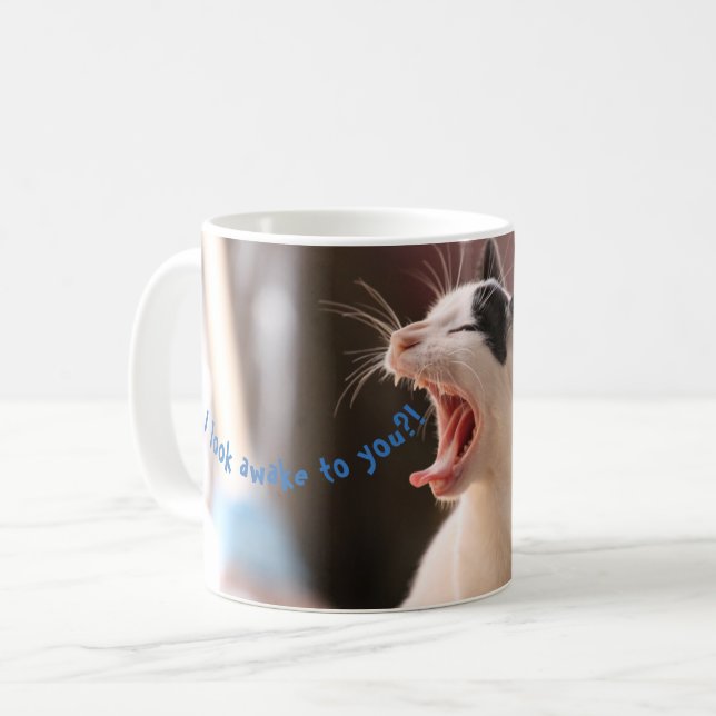 Funny Cat Mug (Front Left)