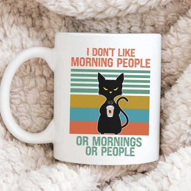 Funny Cat Mug, Anti-Social Cat, Mean Cat Coffee Mug (Creator Uploaded)